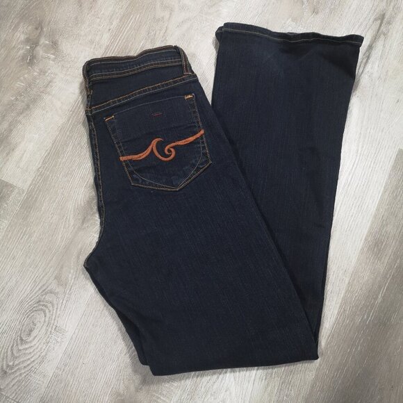 NYDJ Not your Daughters Jeans Ladies Size 8 Dark Wash Blue Jeans - Picture 9 of 12